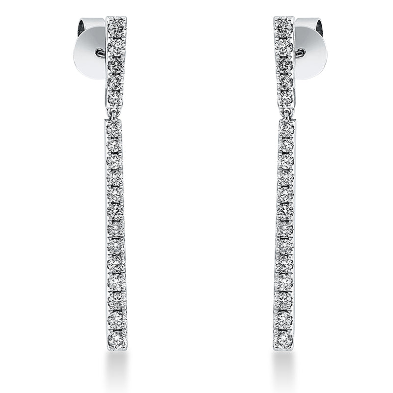 Ohrschmuck    aus 750/-18 Karat Weißgold mit 36 Diamanten 0