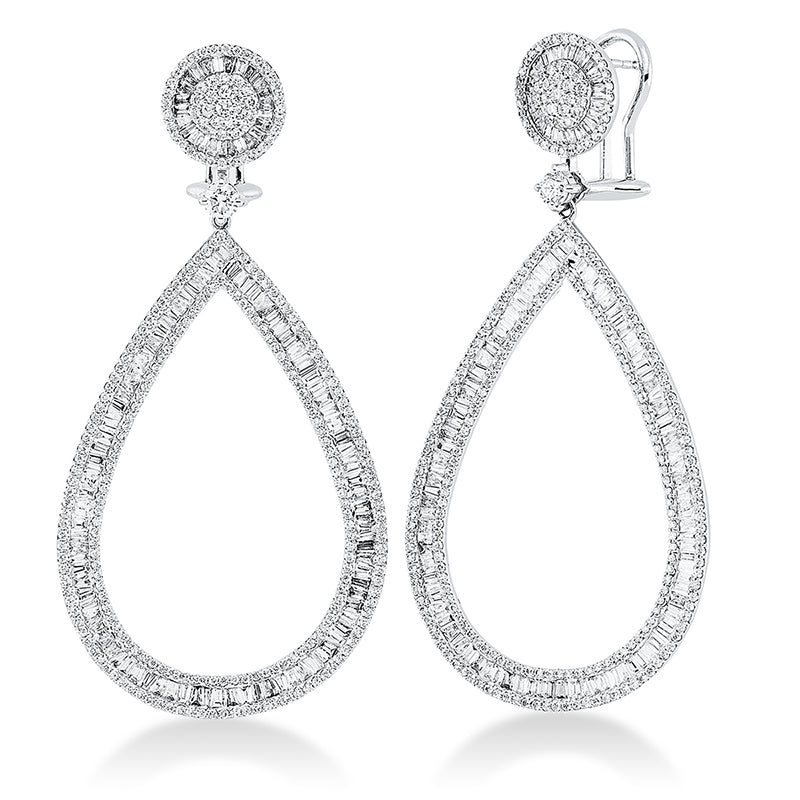 Ohrschmuck    aus 750/-18 Karat Weißgold mit 1265 Diamanten 6
