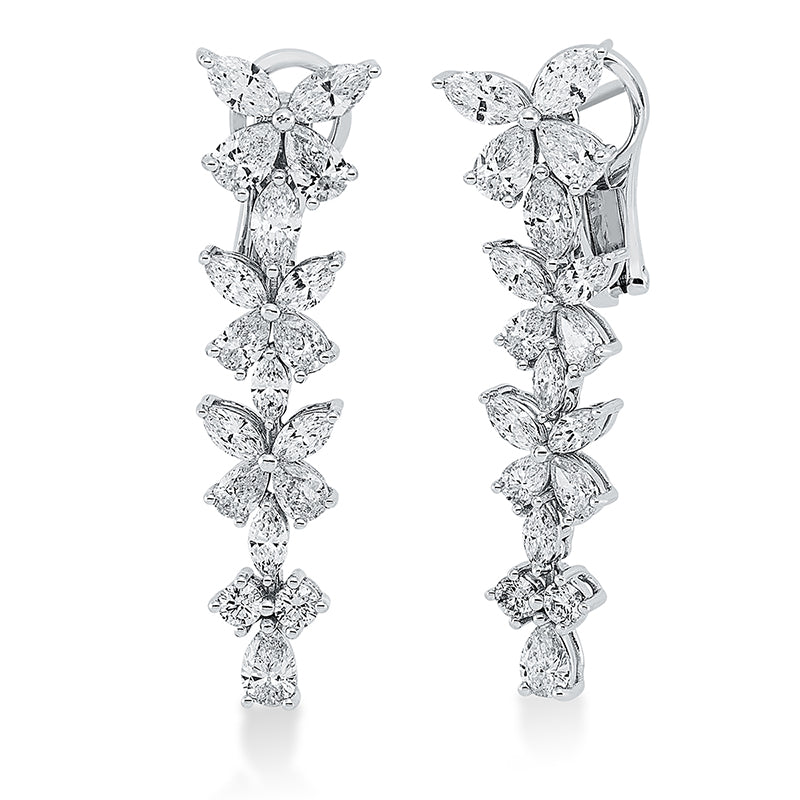 Ohrschmuck    aus 750/-18 Karat Weißgold mit 36 Diamanten 3