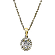 Anhänger    aus 585/-14 Karat Gelbgold mit 28 Diamanten 0