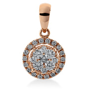Anhänger    aus 750/-18 Karat Rotgold mit 27 Diamanten 0