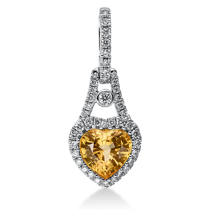 Anhänger    aus 750/-18 Karat Weißgold mit 44 Diamanten 1