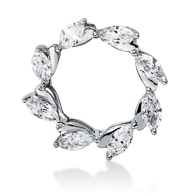Anhänger    aus 750/-18 Karat Weißgold mit 8 Diamanten 0