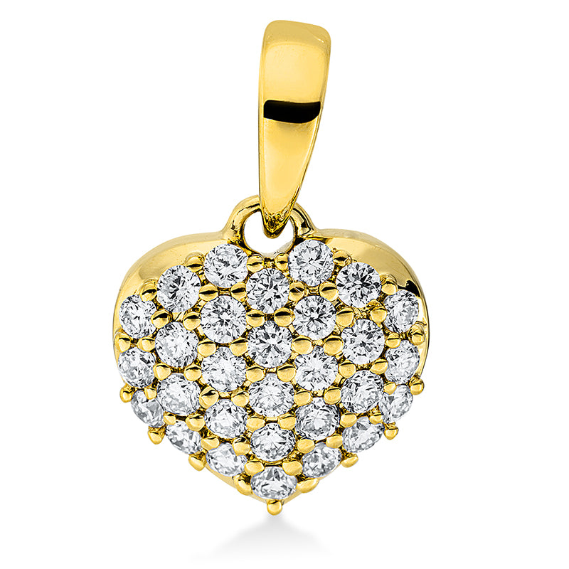 Anhänger    aus 750/-18 Karat Gelbgold mit 29 Diamanten 0