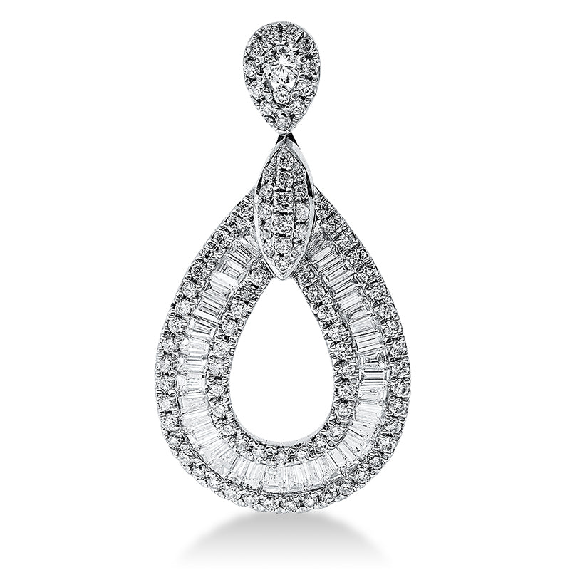 Anhänger    aus 750/-18 Karat Weißgold mit 127 Diamanten 0