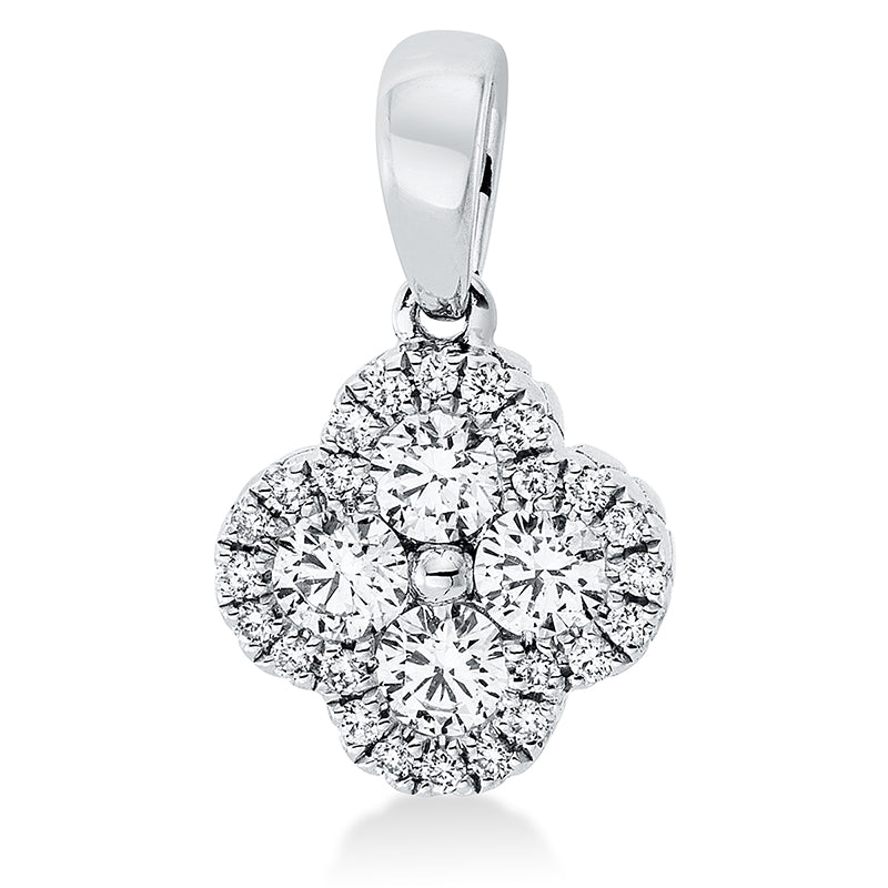 Anhänger    aus 750/-18 Karat Weißgold mit 28 Diamanten 0