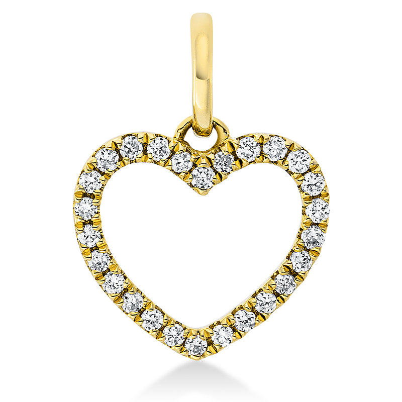 Anhänger    aus 750/-18 Karat Gelbgold mit 26 Diamanten 0