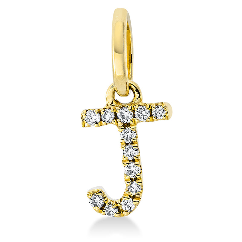 Anhänger    aus 750/-18 Karat Gelbgold mit 12 Diamanten 0