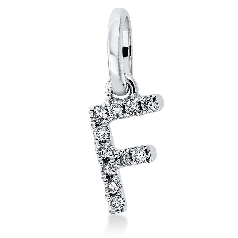 Anhänger    aus 750/-18 Karat Weißgold mit 11 Diamanten 0