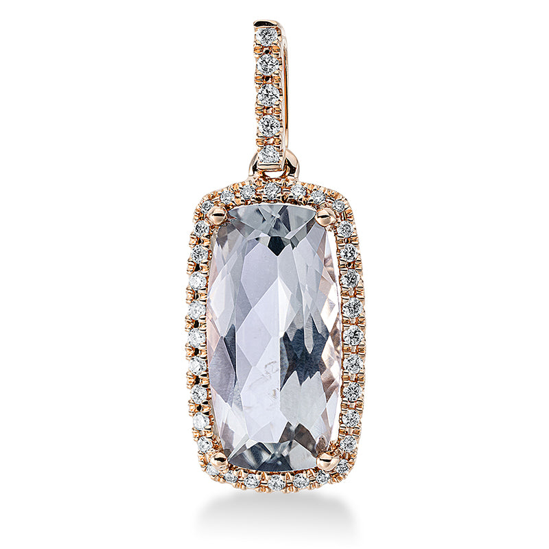 Anhänger aus Gold mit Diamanten mit Amethyst - 3G299