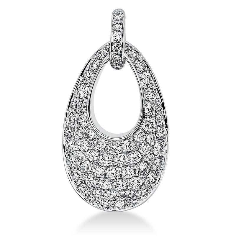 Anhänger    aus 750/-18 Karat Weißgold mit 65 Diamanten 0