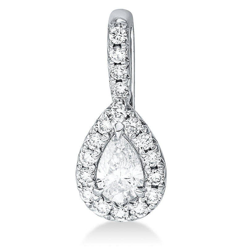Anhänger    aus 750/-18 Karat Weißgold mit 19 Diamanten 0