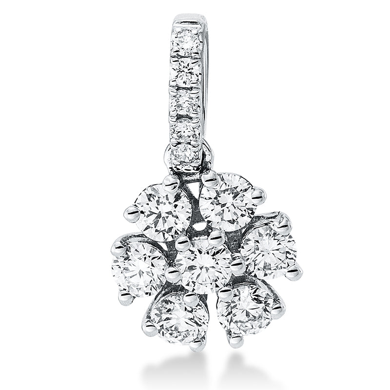 Anhänger    aus 750/-18 Karat Weißgold mit 12 Diamanten 0