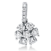 Anhänger    aus 750/-18 Karat Weißgold mit 12 Diamanten 0