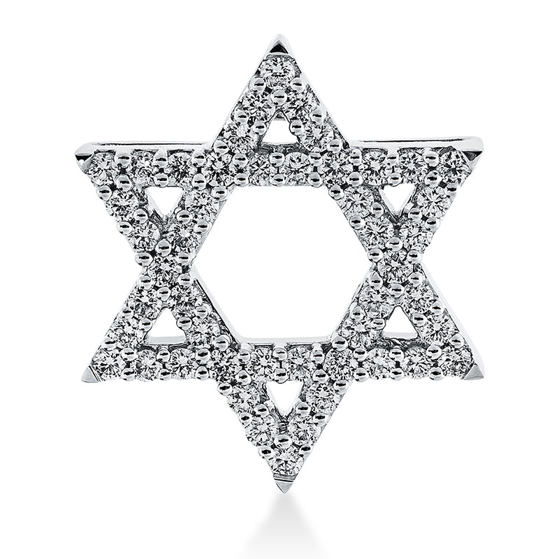 Anhänger    aus 750/-18 Karat Weißgold mit 48 Diamanten 0