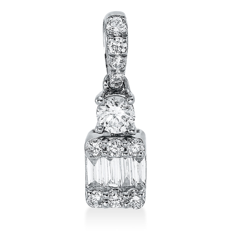 Anhänger    aus 750/-18 Karat Weißgold mit 15 Diamanten 0