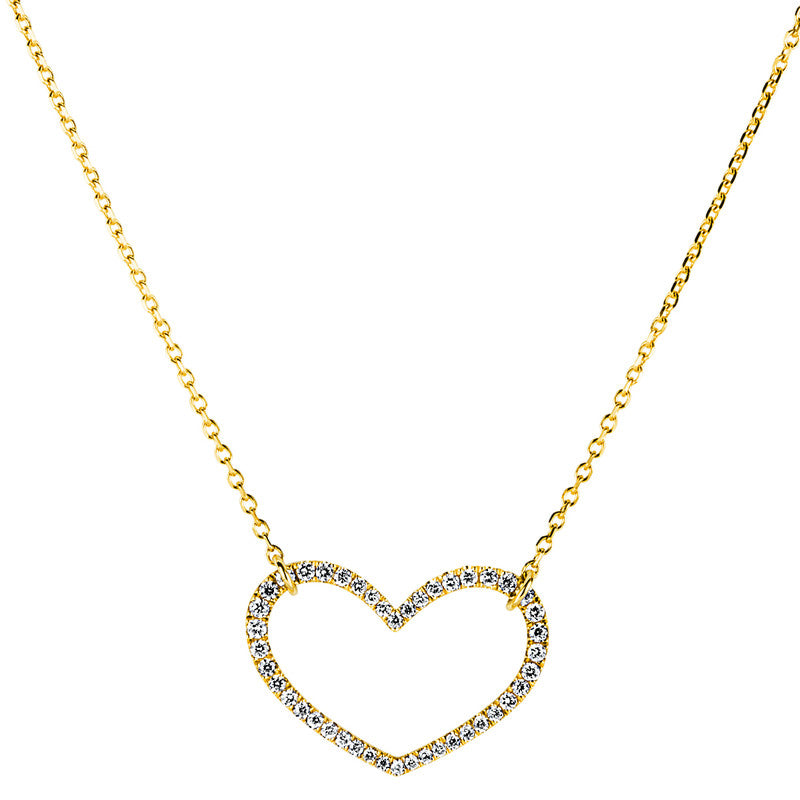 Collier    aus 750/-18 Karat Gelbgold mit 44 Diamanten 0