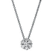 Collier    aus 950/-Platin Platin mit 7 Diamanten 0