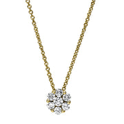 Collier aus Gold mit Diamanten, -Symbol - 4A213
