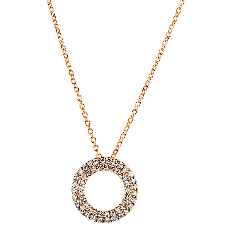 Collier    aus 750/-18 Karat Rotgold mit 53 Diamanten 0