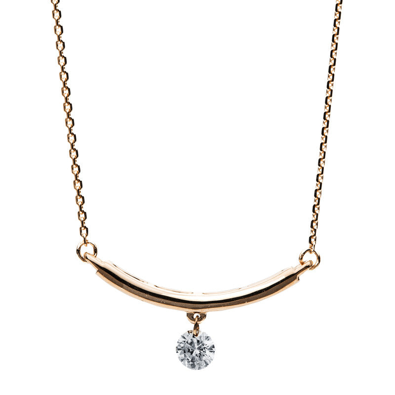 Collier    aus 585/-14 Karat Rotgold mit 1 Diamant 0