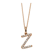 Collier    aus 750/-18 Karat Rotgold mit 18 Diamanten 0