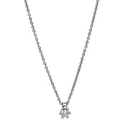 Collier - Solitaire aus Gold mit Diamant - 4D277