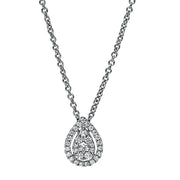 Collier    aus 585/-14 Karat Weißgold mit 31 Diamanten 0