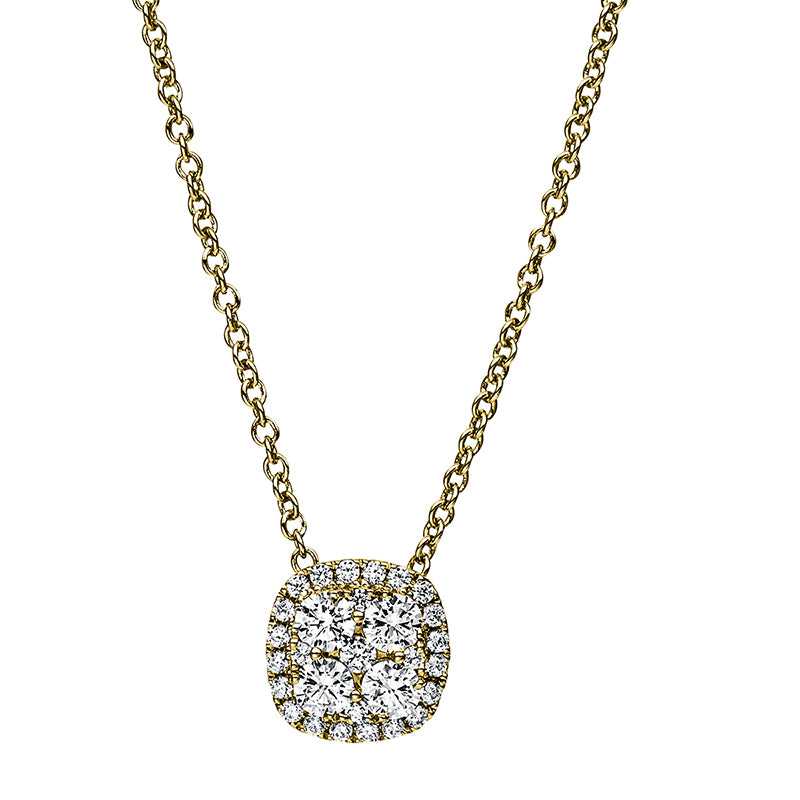 Collier    aus 750/-18 Karat Gelbgold mit 29 Diamanten 0