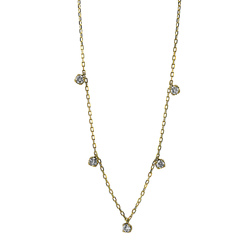 Collier - Moderner Schmuck aus Gold mit Diamanten, -Symbol - 4G064