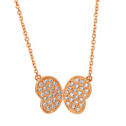 Collier    aus 750/-18 Karat Rotgold mit 44 Diamanten 0