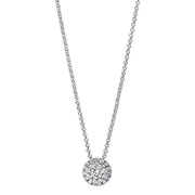 Collier    aus 750/-18 Karat Weißgold mit 25 Diamanten 0