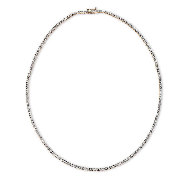 Collier - Tenniscollier aus Gold mit Diamanten - 4I130