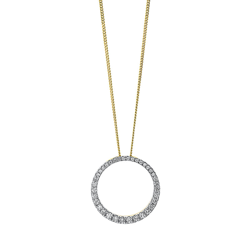 Collier    aus 750/-18 Karat Gelbgold mit 36 Diamanten 0