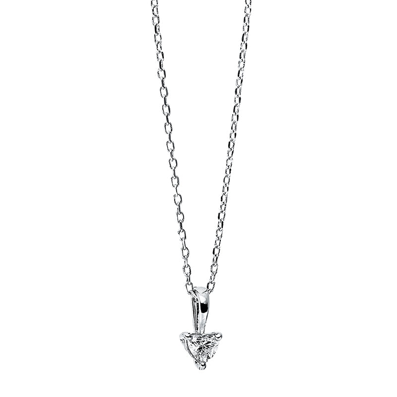 Collier - Herz aus Gold mit Diamant, Herz-Symbol - 4I602