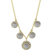 Collier    aus 750/-18 Karat Gelbgold mit 120 Diamanten 0