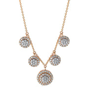 Collier    aus 750/-18 Karat Rotgold mit 120 Diamanten 0