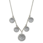Collier    aus 750/-18 Karat Weißgold mit 120 Diamanten 0