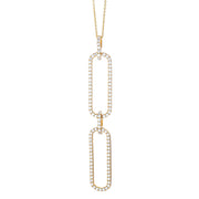 Collier    aus 750/-18 Karat Gelbgold mit 95 Diamanten 1