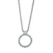 Collier    aus 750/-18 Karat Weißgold mit 21 Diamanten 0