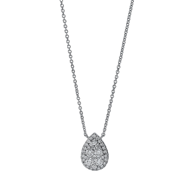 Collier    aus 750/-18 Karat Weißgold mit 34 Diamanten 0