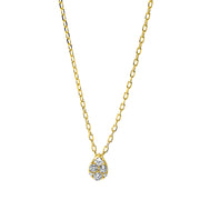 Collier    aus 750/-18 Karat Gelbgold mit 6 Diamanten 0