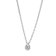 Collier    aus 750/-18 Karat Weißgold mit 6 Diamanten 0