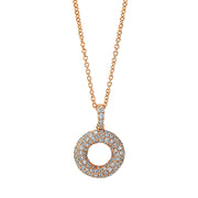 Collier    aus 750/-18 Karat Rotgold mit 100 Diamanten 0