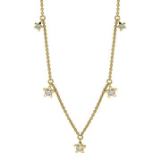 Collier    aus 750/-18 Karat Gelbgold mit 5 Diamanten 0