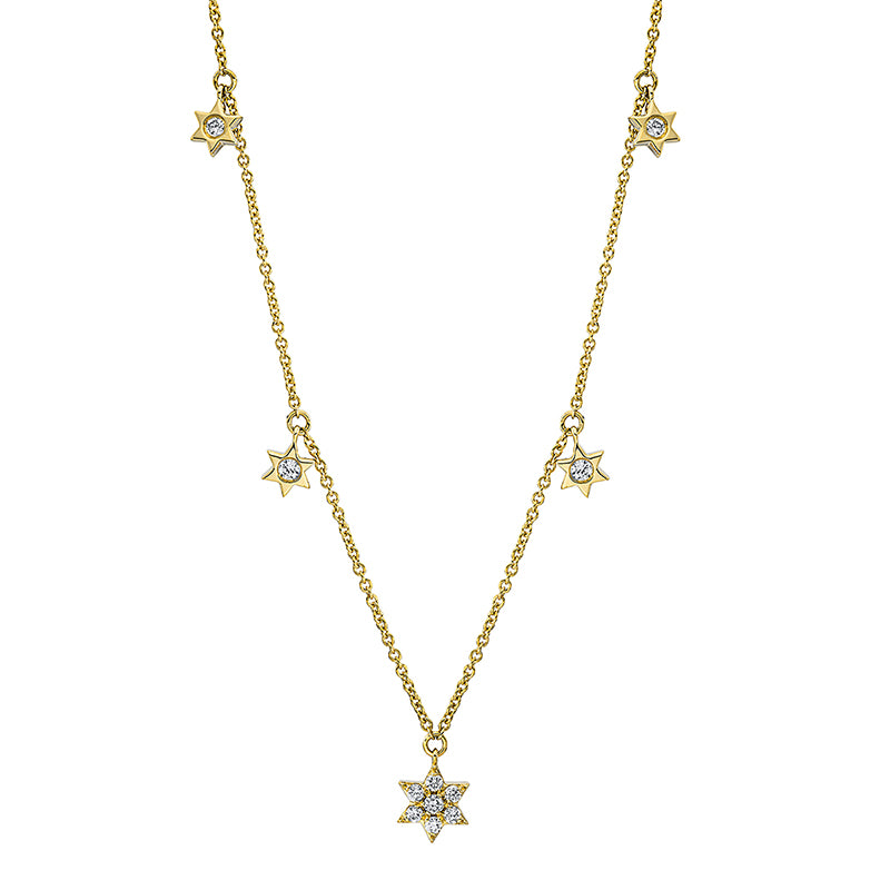 Collier    aus 750/-18 Karat Gelbgold mit 11 Diamanten 0