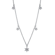 Collier    aus 750/-18 Karat Weißgold mit 11 Diamanten 0