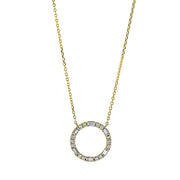 Collier    aus 750/-18 Karat Gelbgold mit 20 Diamanten 0