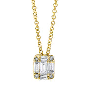 Collier    aus 750/-18 Karat Gelbgold mit 9 Diamanten 0