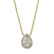 Collier aus Gold mit Diamanten, mit ZÖ 40 cm - 4K252